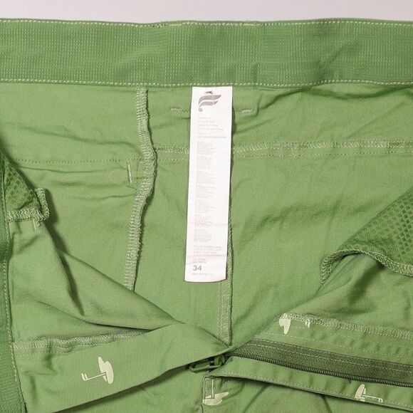 Fabletics x Hart Eagle Edition Green Golf Chino Performance Shorts Mens 34 x 8" - Picture 6 of 9
